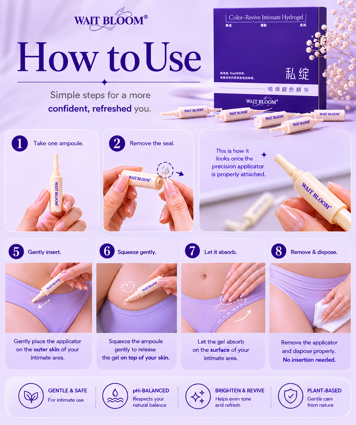 Wait Bloom — Single ampoule detail